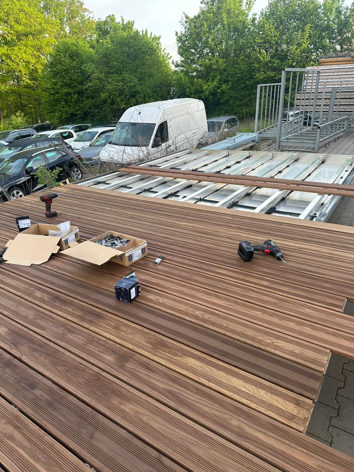 Balkon Bau Vorbereitung